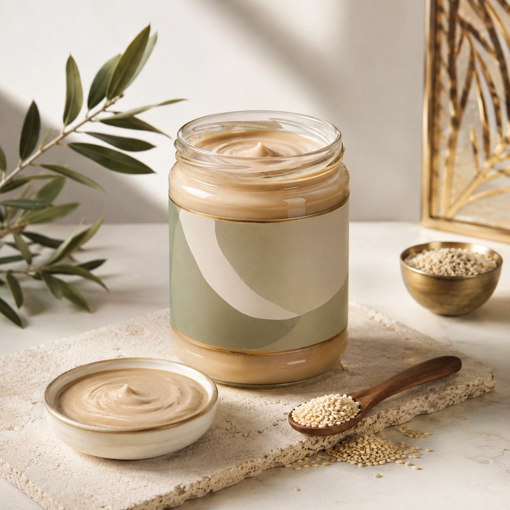 Creamy tahini jar