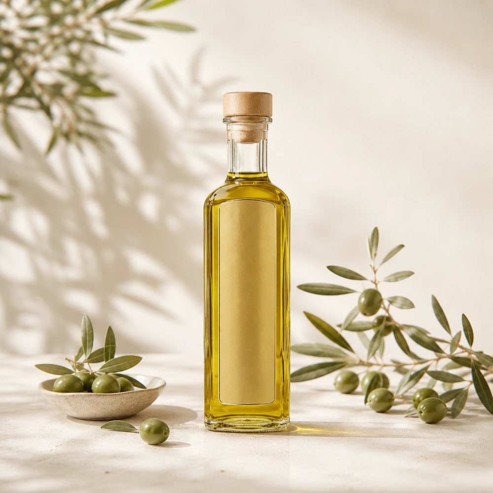 Koroneiki olive oil bottle